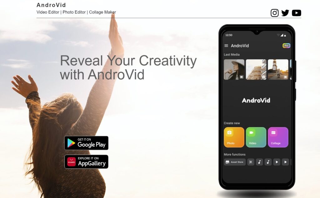 AndroVid Video Editing App for Android