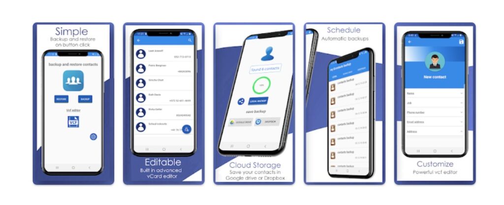 Contact Backup and Restore