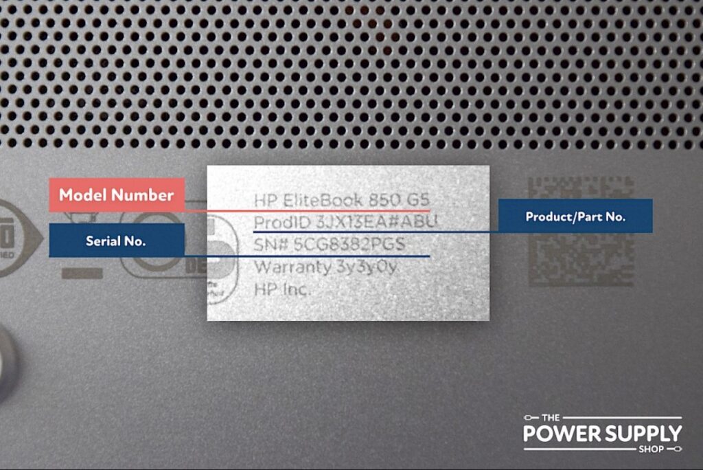 Serial Number on Laptop